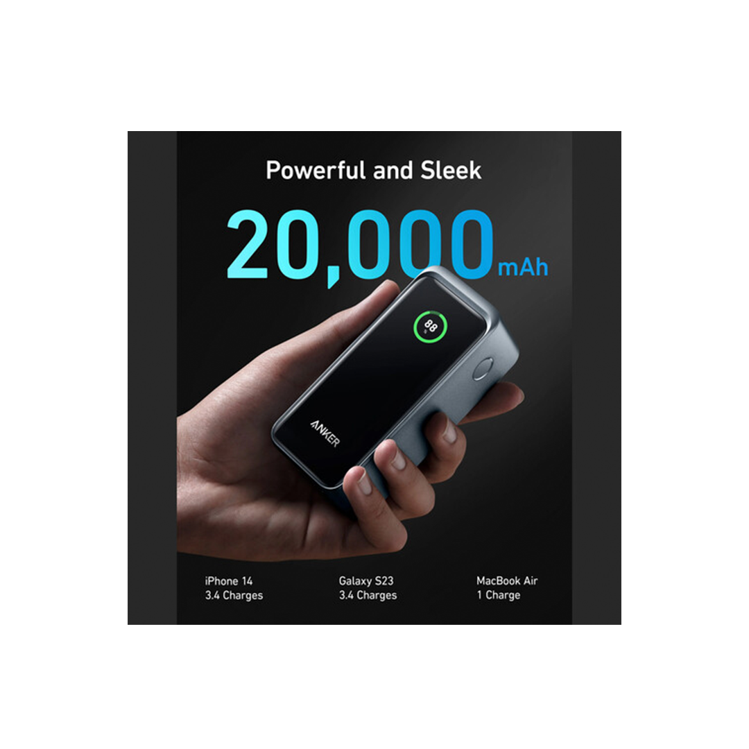 Anker 3-Port 200W 20,000mAh Power Bank with LCD Screen - Gold in Qatar Anker 3-Port 200W 20,000mAh Power Bank with LCD Screen - Gold in Qatar